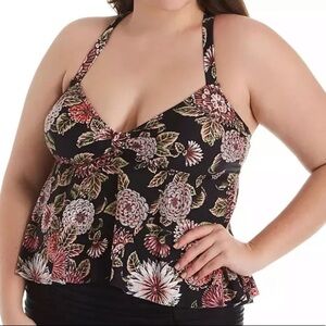 RAISINS Curve Romance Atlantic Tankini Swim Top